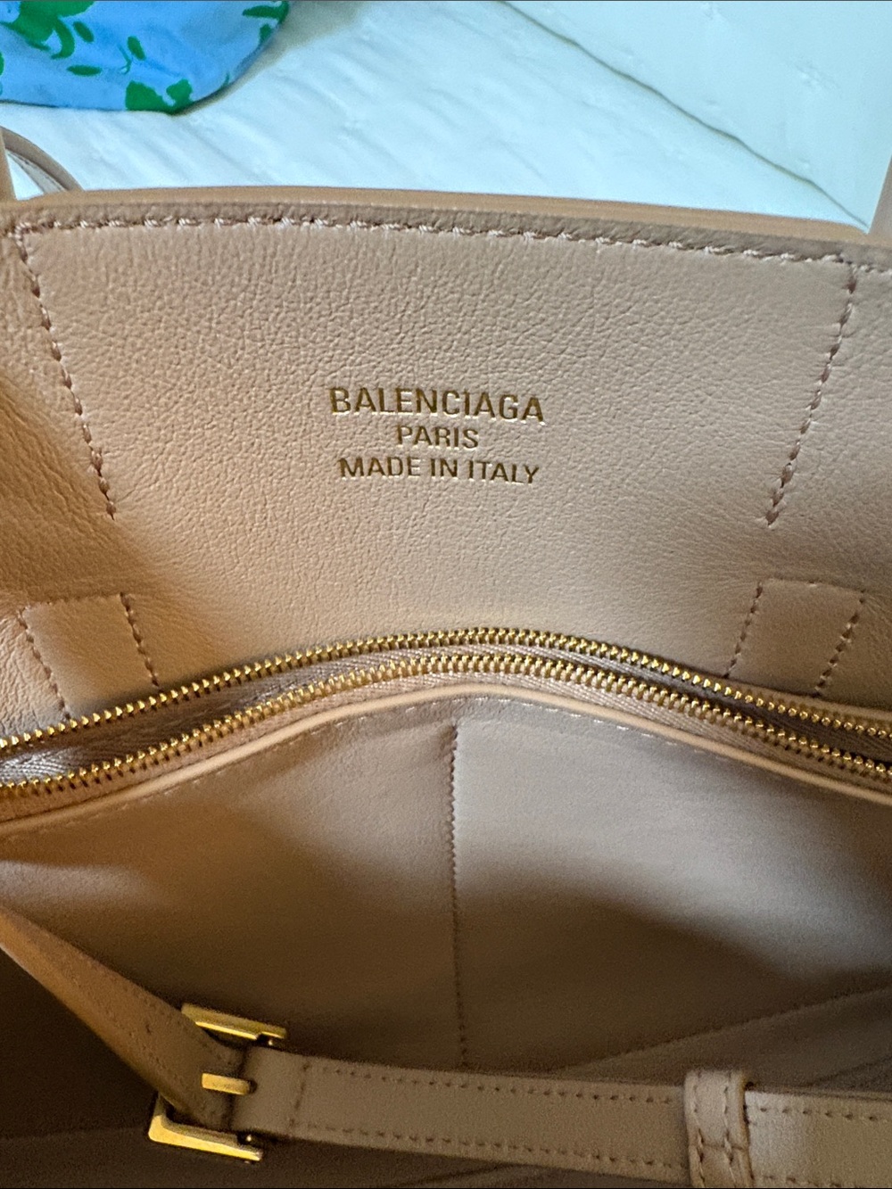 Balenciaga Bel Air Small in Natural Smooth Calf color Latte - Picture 10 of 11